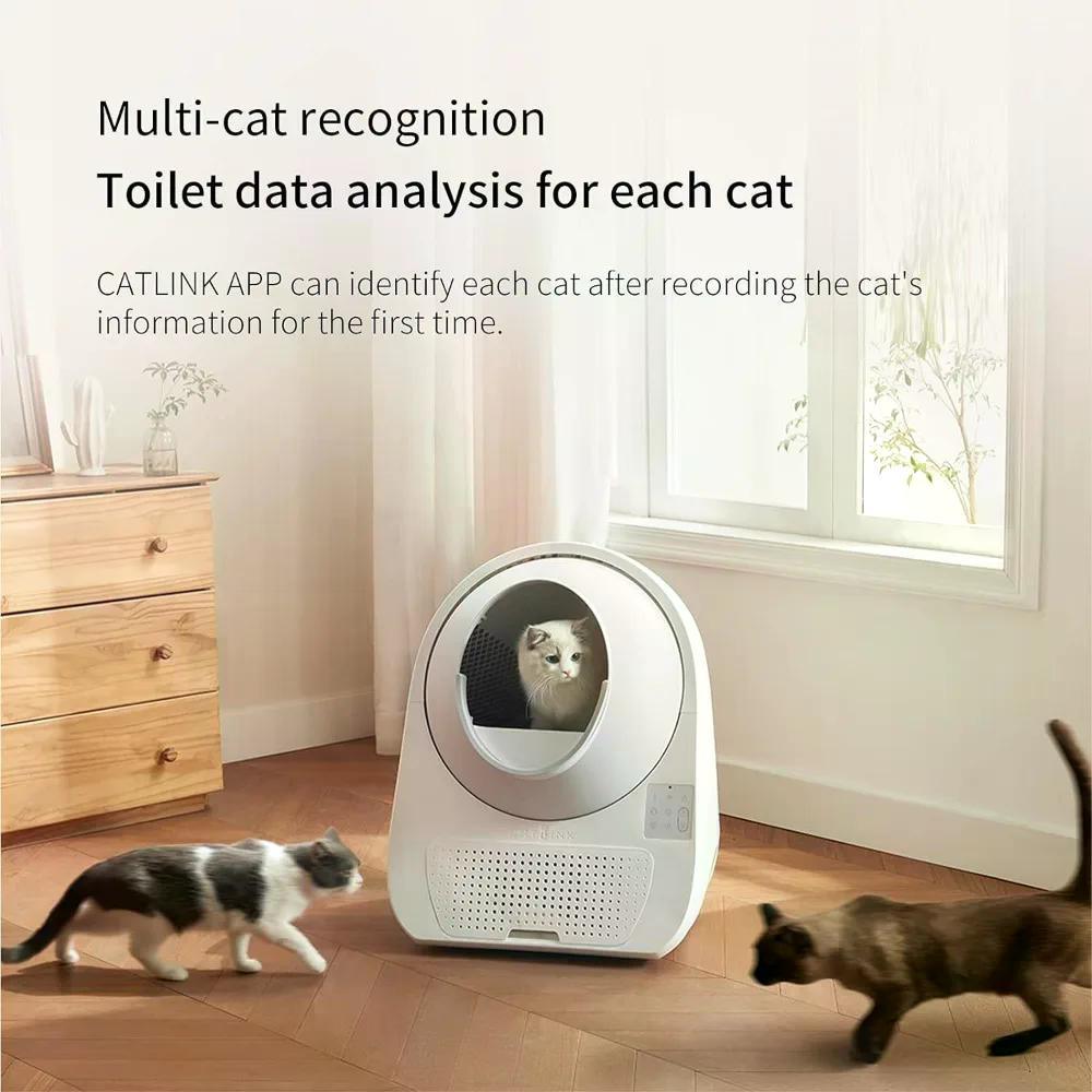 Self Cleaning Automatic -APP Control Litter Box for Cats 3.3~22lbs