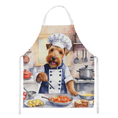 Welsh Terrier - The Chef Apron for Adult Women and Men - Unisex Large