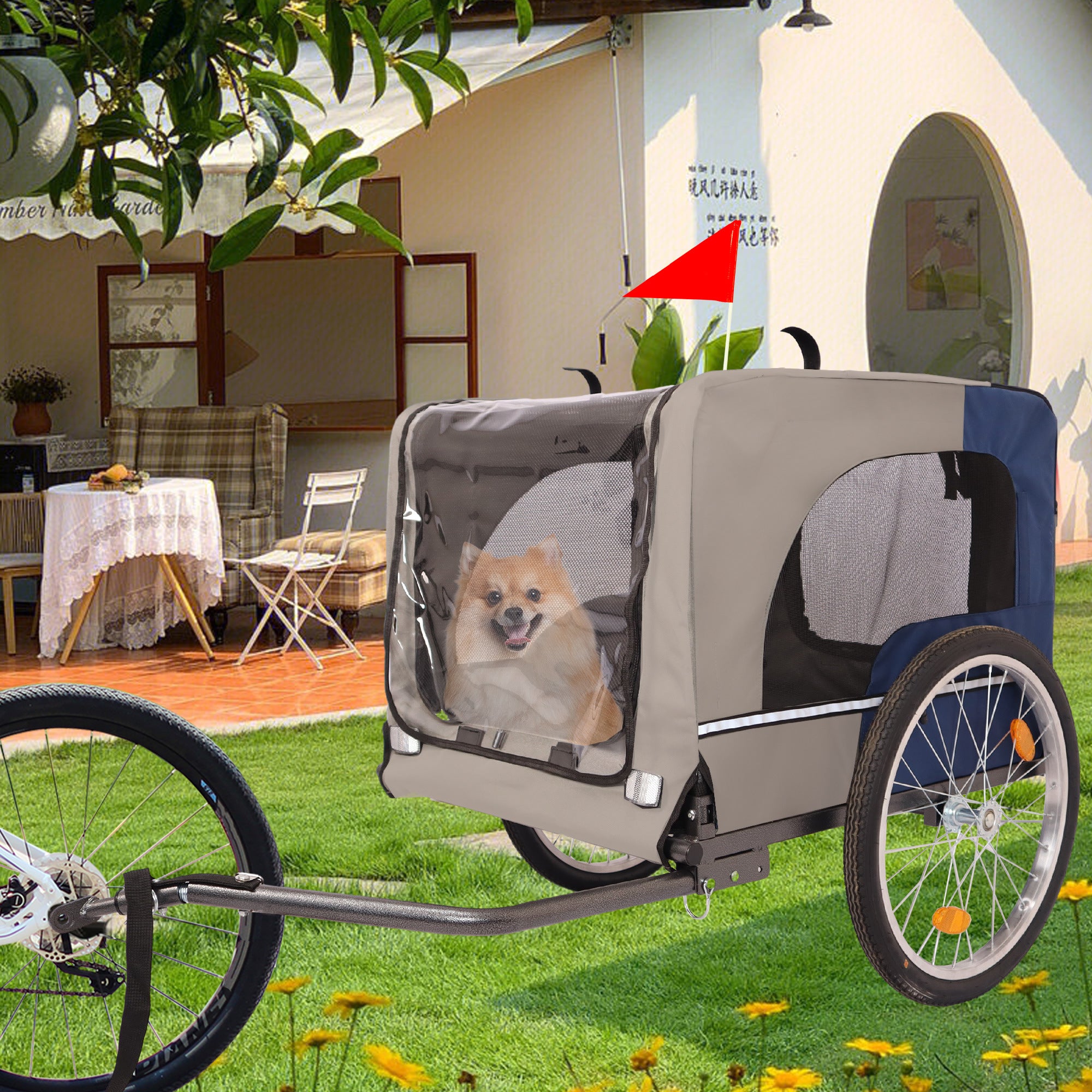 Folding Bicycle Carrier for Medium and Small Breed Dogs