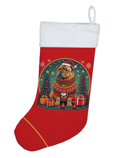 Shar Pei - Christmas Holiday Stocking for Family Decorations