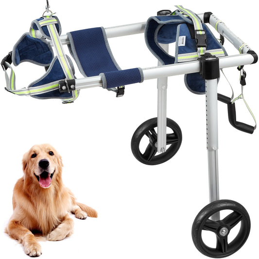 Lightweight Adjustable 2 Wheel Wheelchair/Cart for Back Legs for Dogs