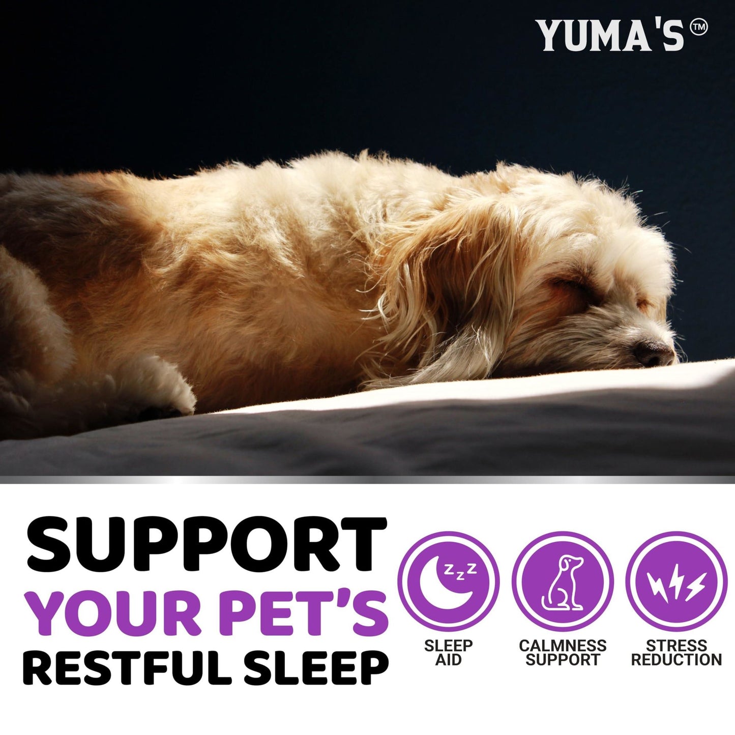 Yuma's - Melatonin Calming Chews for Stress and Anxiety Relief for Dogs - 170 Chews