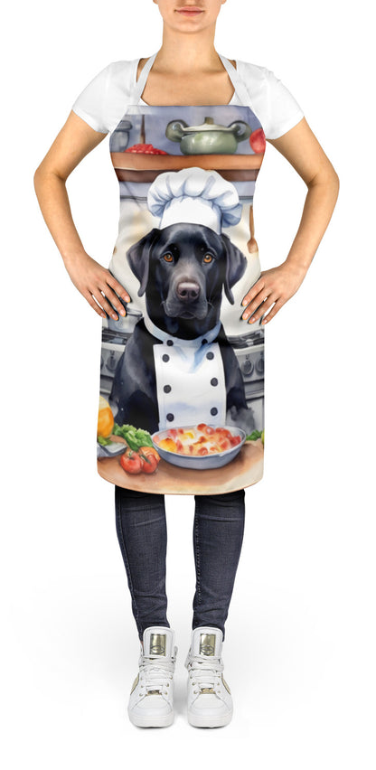 Black Labrador Retriever - The Chef Apron for Adult Women and Men - Unisex Large