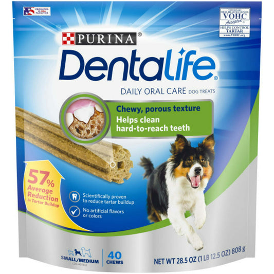 Purina DentaLife Dental Treats for Medium Dogs - 28.5 oz Pouch