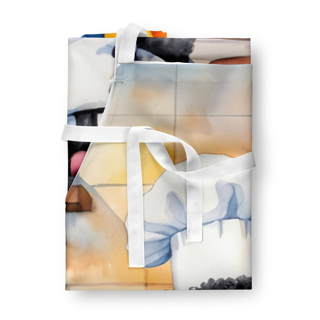 Black Poodle - The Chef Apron for Adult Women and Men - Unisex Large