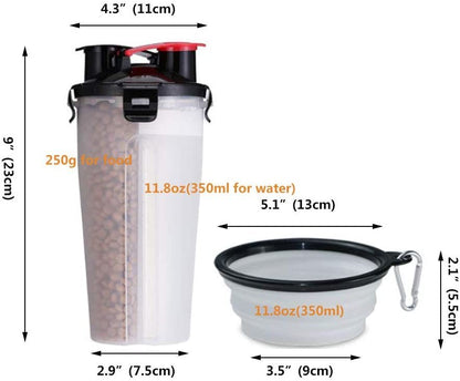 Portable Food and Water Feeder Cup for Dogs