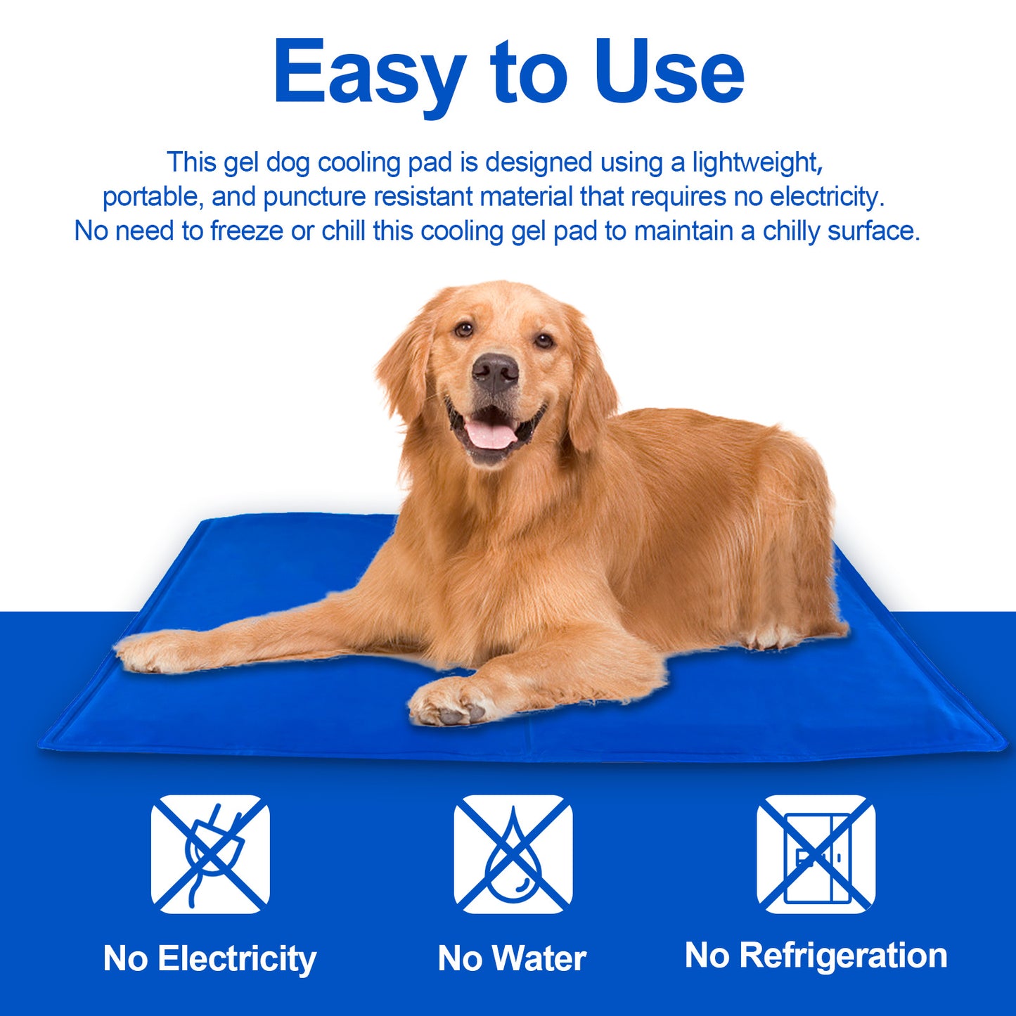 Pressure Activated Cooling Mat for Dogs and Cats