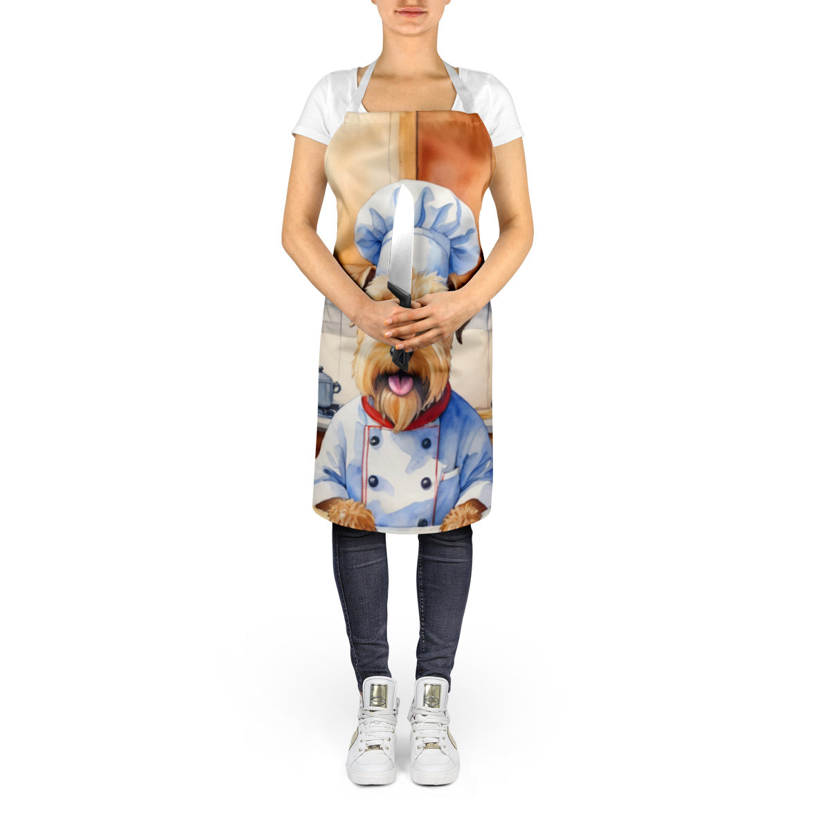 Wheaten Terrier - The Chef Apron for Adult Women and Men - Unisex Large