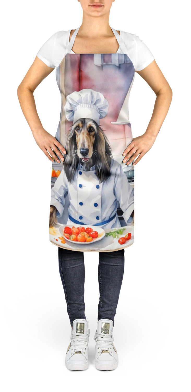 Afghan Hound - The Chef Apron for Adult Women and Men -  Unisex Large