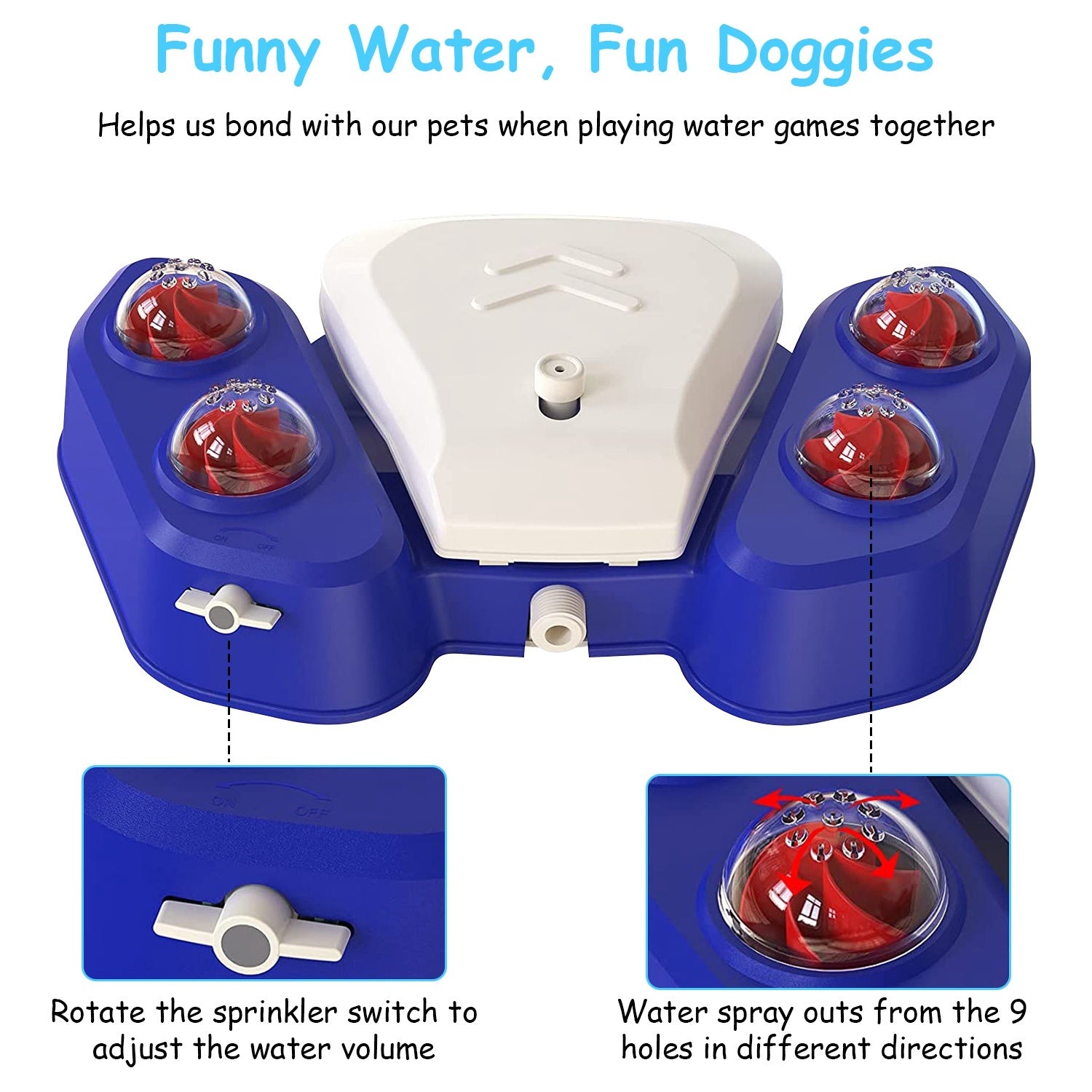 Step-on Activated Sprinkler and Drinking Fountain for Dogs