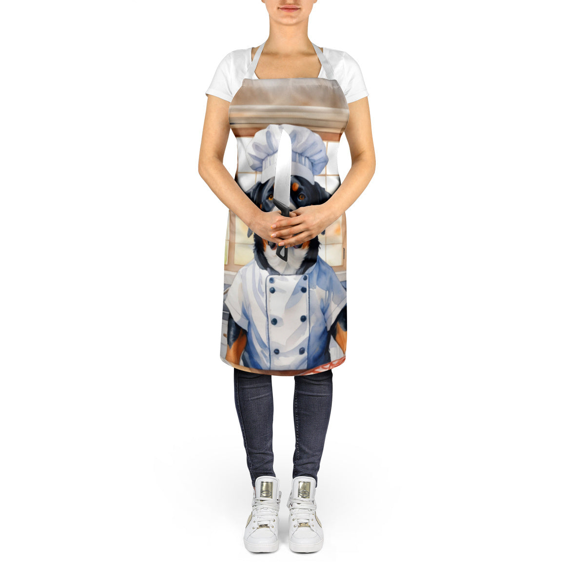Greater Swiss Mountain Dog - The Chef Apron for Adult Women and Men - Unisex Large