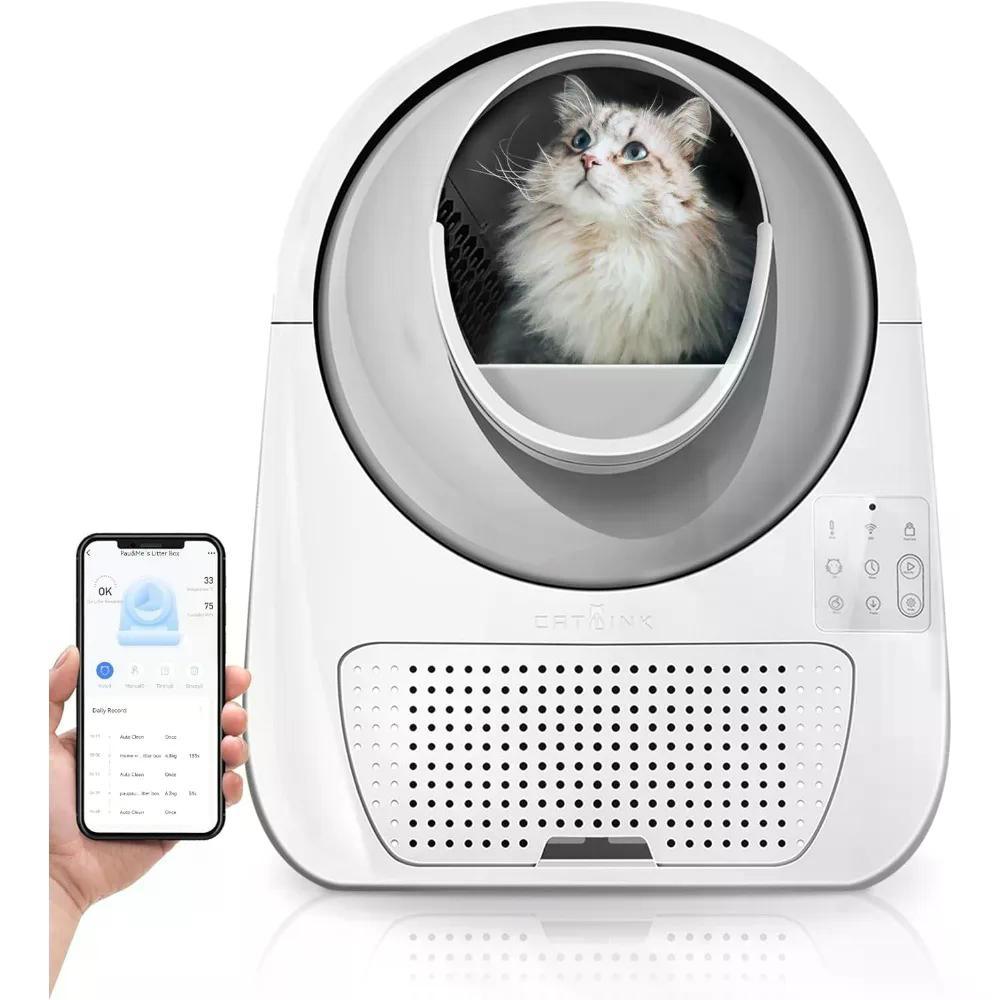 Self Cleaning Automatic -APP Control Litter Box for Cats 3.3~22lbs