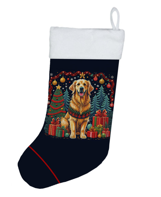 Golden Retriever -  Christmas Holiday Stocking for Fun Family Decorations