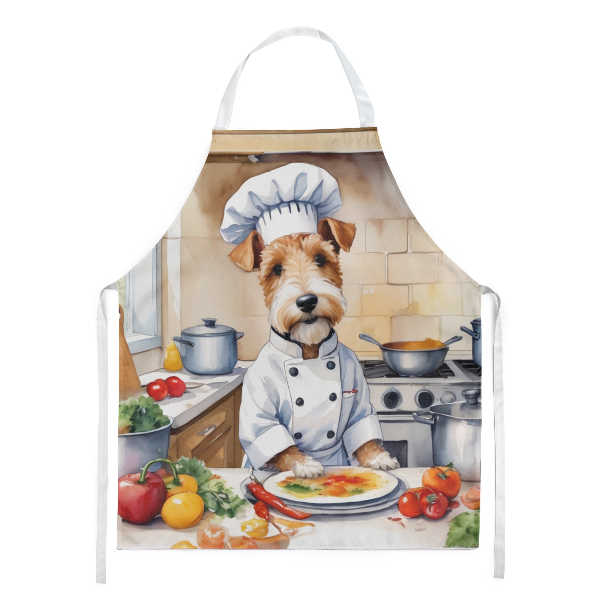 Fox Terrier - The Chef Apron for Adult Women and Men - Unisex Large