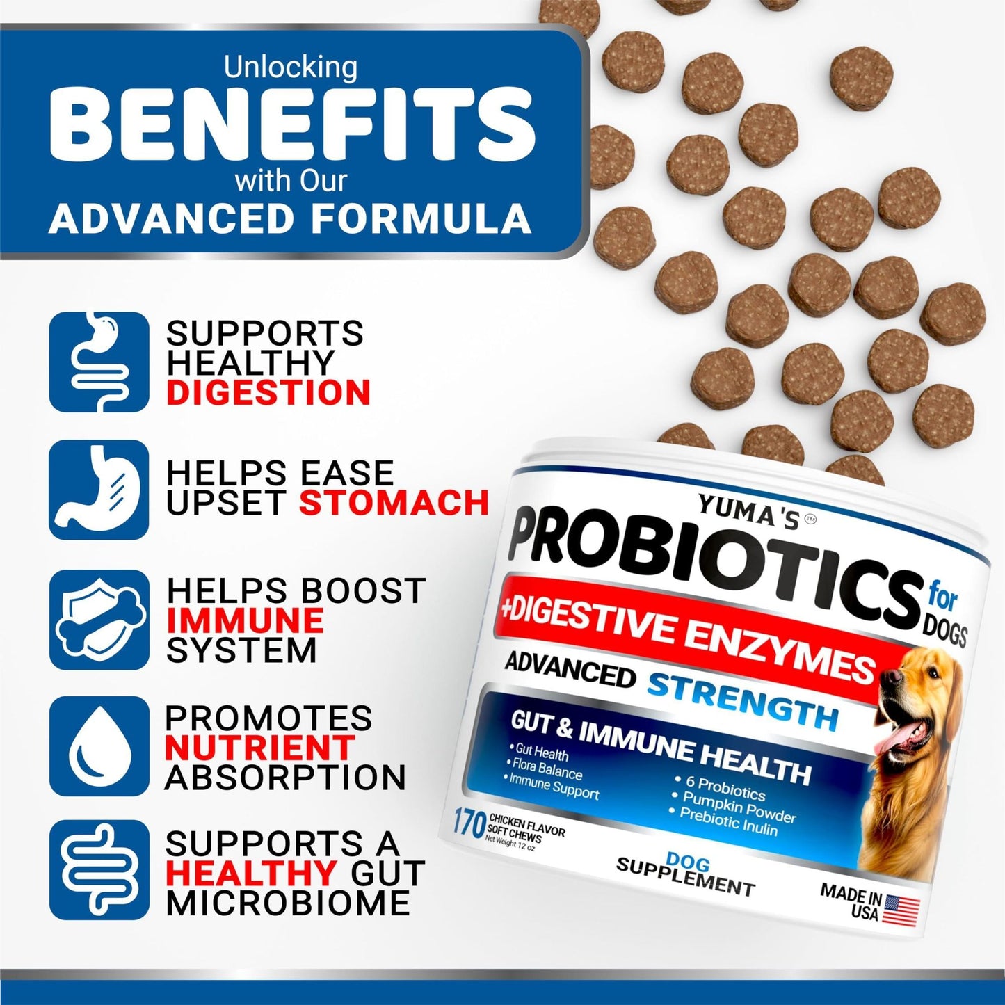 Yuma's - Probiotics and Digestive Enzymes for Dogs