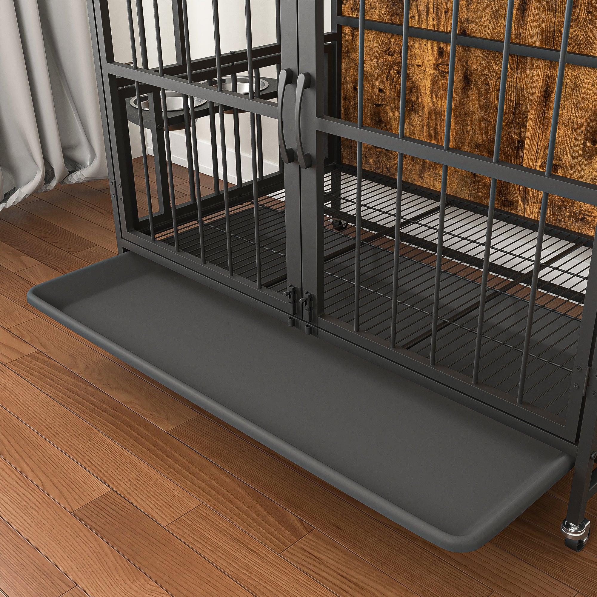 Modern Furniture Style Double-Door Kennel for Dogs