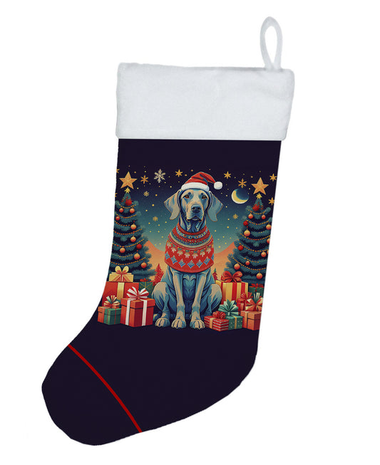 Weimaraner - Christmas Holiday Stocking for Family Decorations