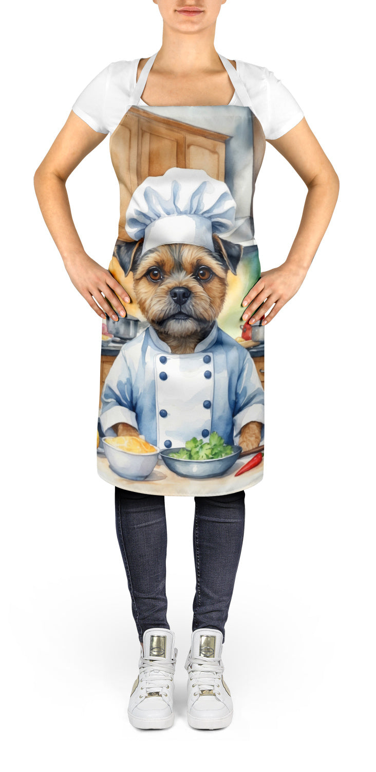 Border Terrier - The Chef Apron for Adult Women and Men - Unisex Large