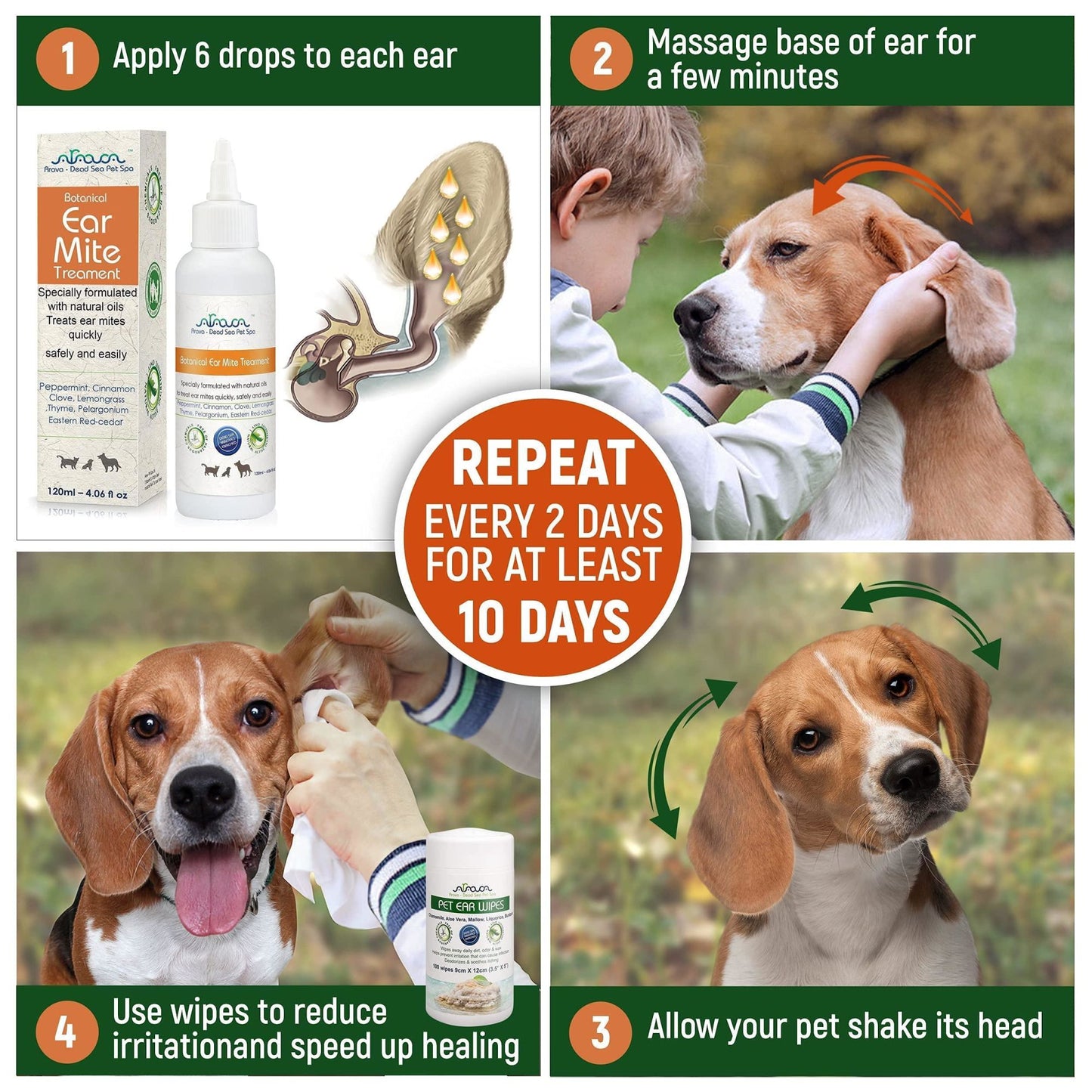 Natural Ear Mite Treatment for Dogs and Cats