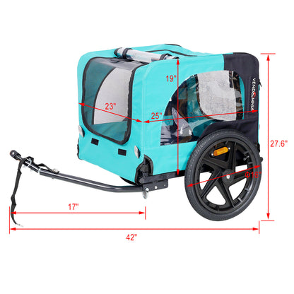 Foldable Bicycle Trailer Stroller for Dogs and Cats