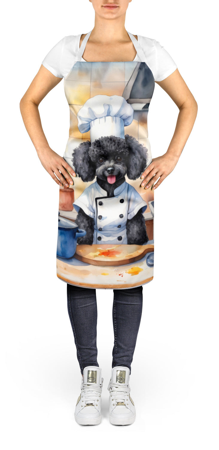 Black Poodle - The Chef Apron for Adult Women and Men - Unisex Large