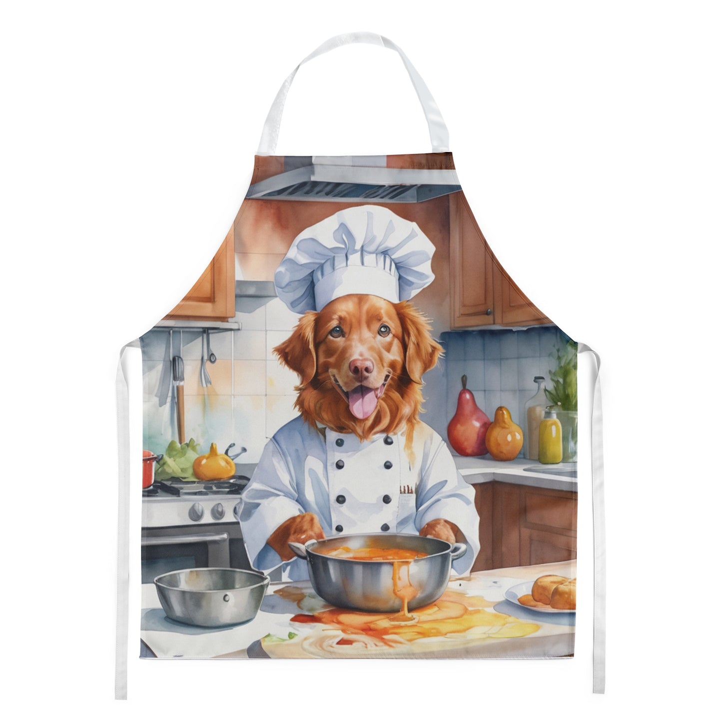 Nova Scotia Duck Tolling Retriever - The Chef Apron for Adult Women and Men - Unisex Large