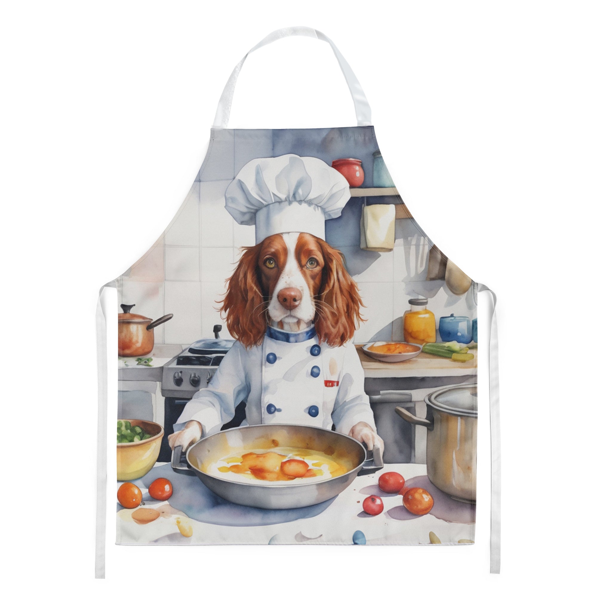 Welsh Springer Spaniel - The Chef Apron for Adult Women and Men - Unisex Large