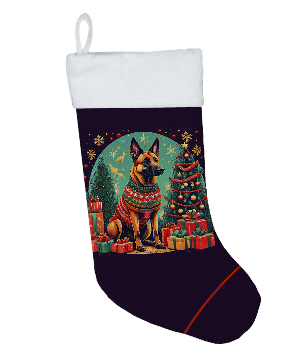 Belgian Malinois - Christmas Holiday Stocking for Fun Family Decorations