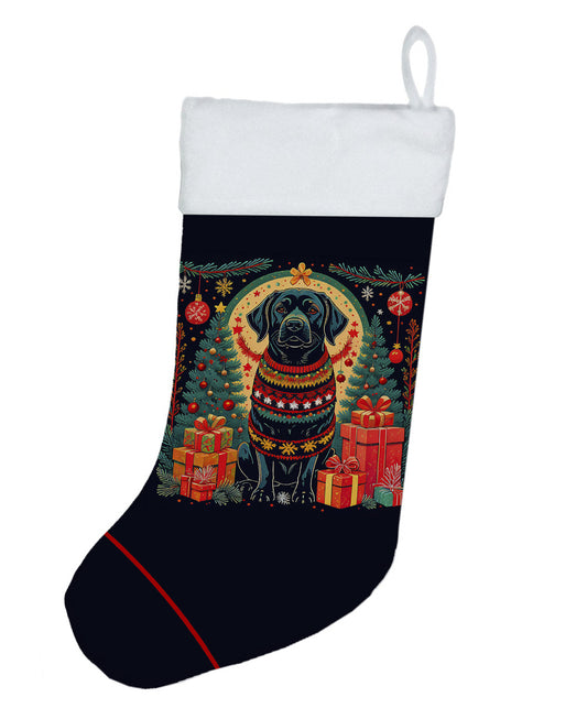 Black Labrador Retriever -  Christmas Holiday Stocking for Fun Family Decorations