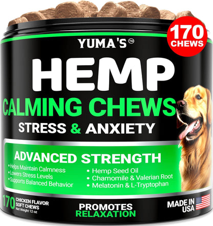 Yuma's - Hemp Oil Advanced Calming Chews for Dogs