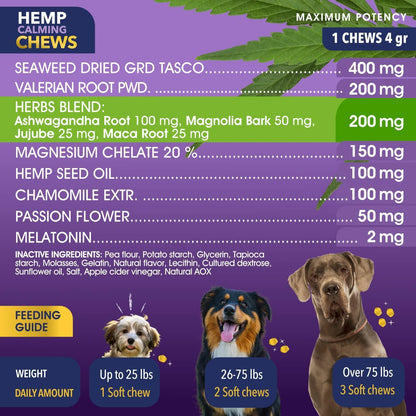 Yuma's - Natural Hemp Calming Chews for Dogs