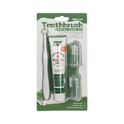 Dental Hygiene Kit For Dogs And Cats - 3 Piece Set