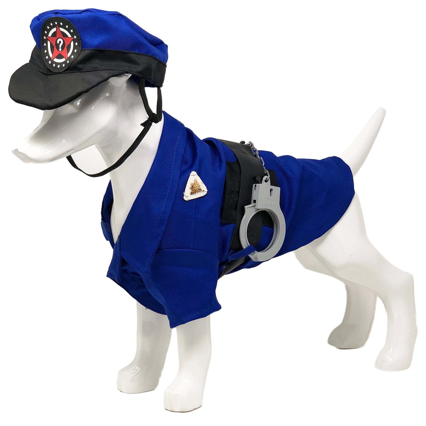 Pet Life - Pawlice Pawtrol Police Uniform Halloween Costume for Dogs