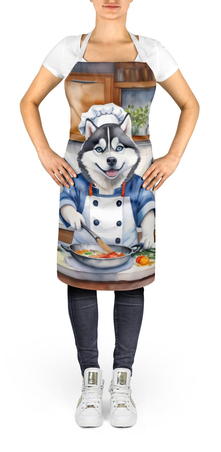 Siberian Husky - The Chef Apron for Adult Women and Men - Unisex Large