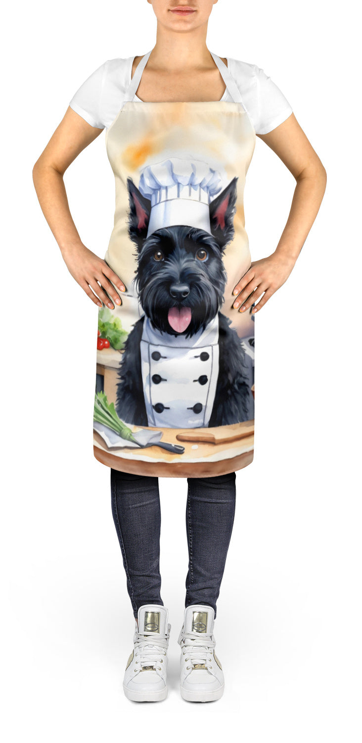 Scottish Terrier - The Chef Apron for Adult Women and Men - Unisex Large