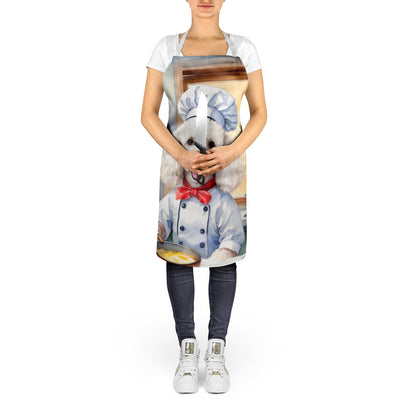 White Poodle - The Chef Apron for Adult Women and Men - Unisex Large