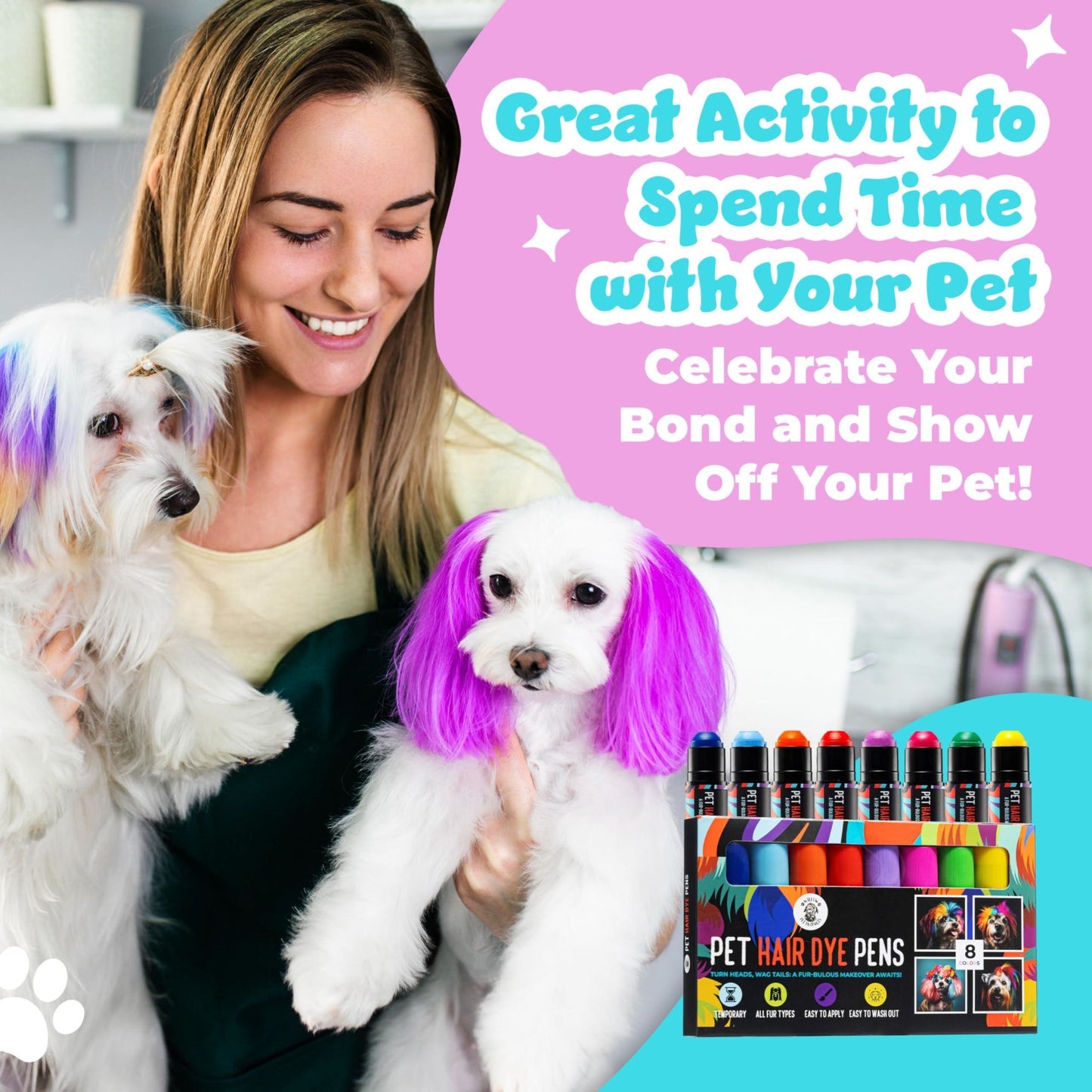 Safe Non Toxic and Temporary Hair Dye Colors for Dogs