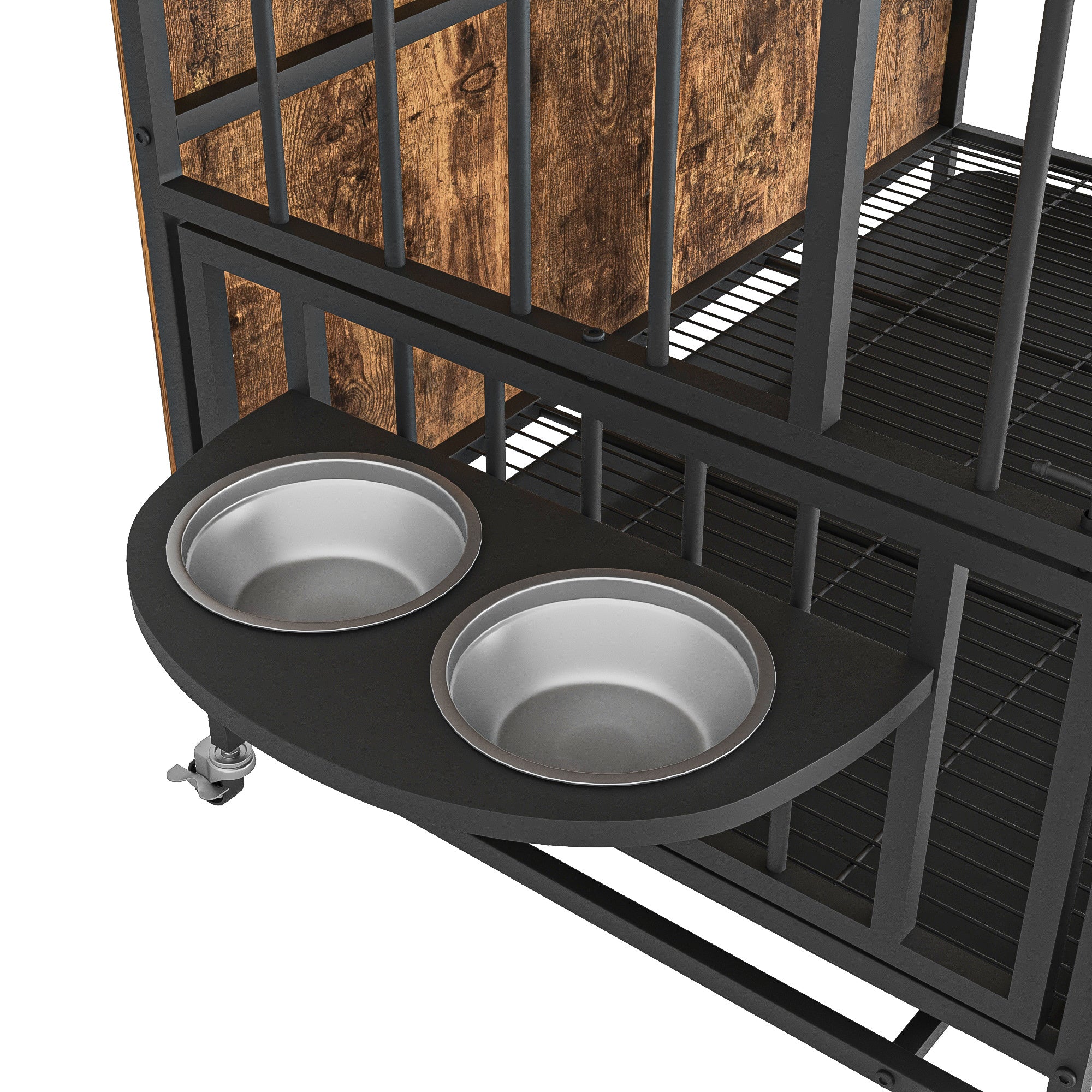 Modern Furniture Style Double-Door Kennel for Dogs