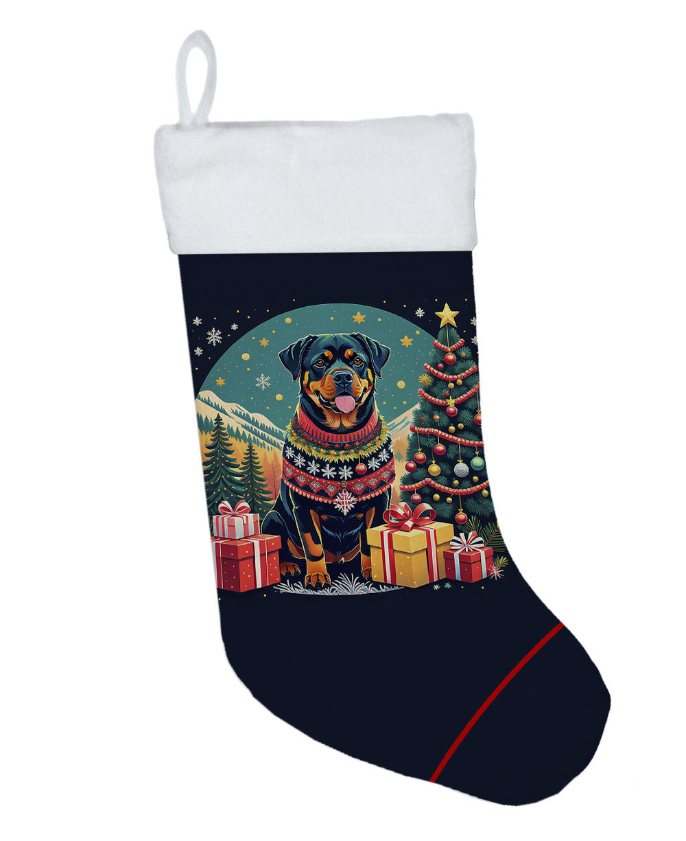 Rottweiler - Christmas Holiday Stocking for Festive Family Decorations