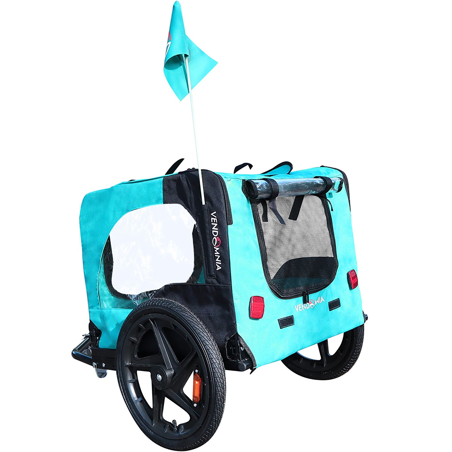 Foldable Bicycle Trailer Stroller for Dogs and Cats