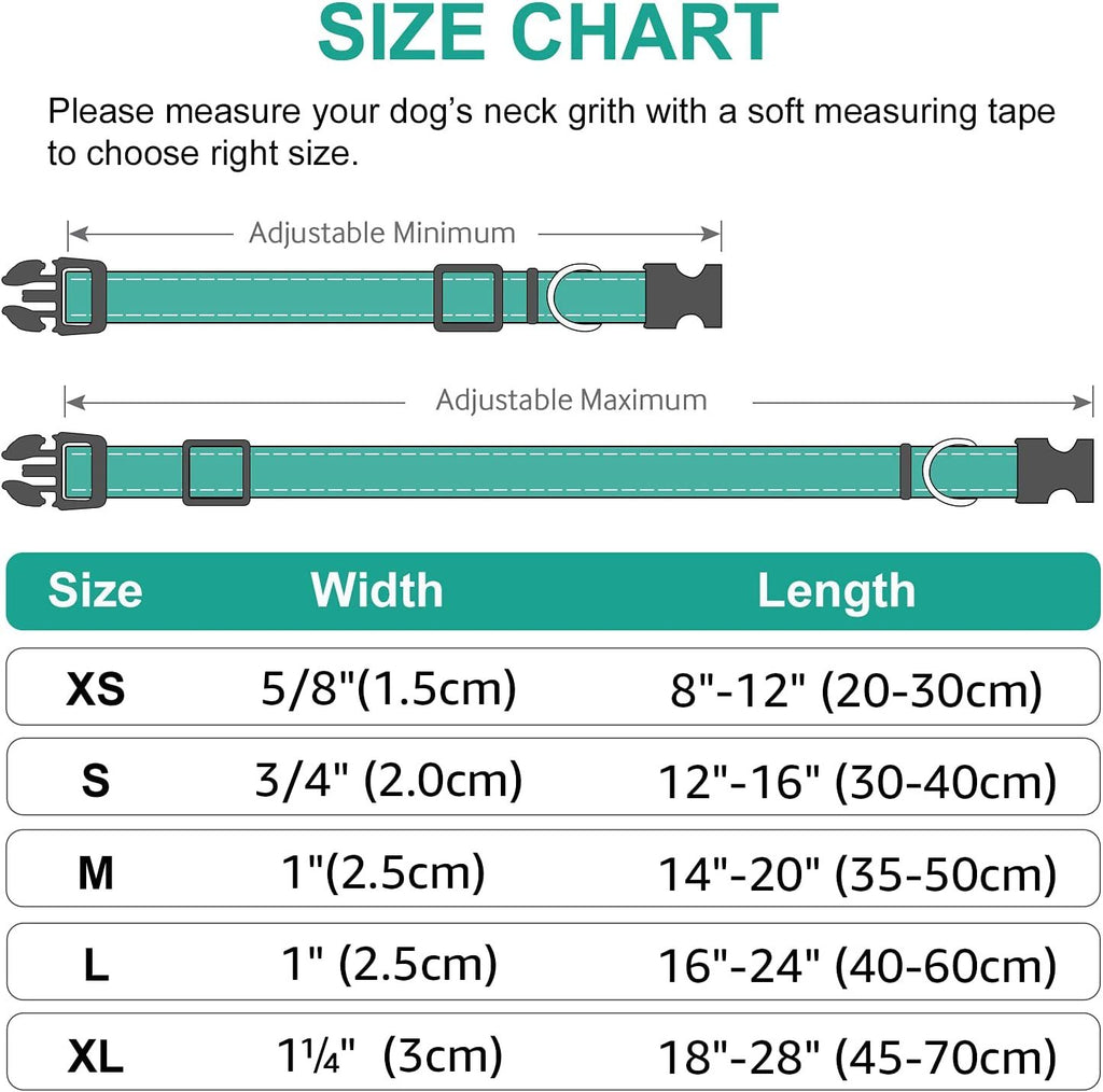 Soft Neoprene Padded Breathable Reflective Dog Collar