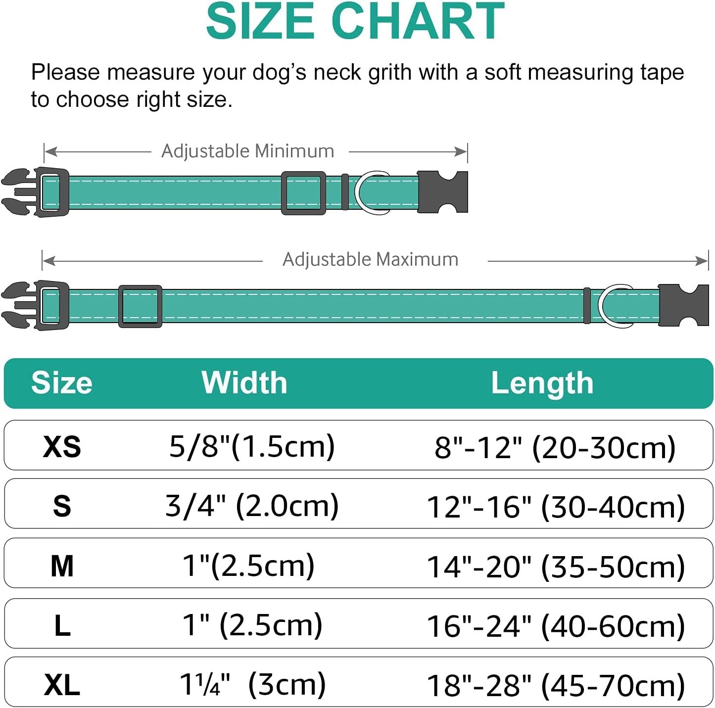 Soft Neoprene Padded Breathable Reflective Dog Collar