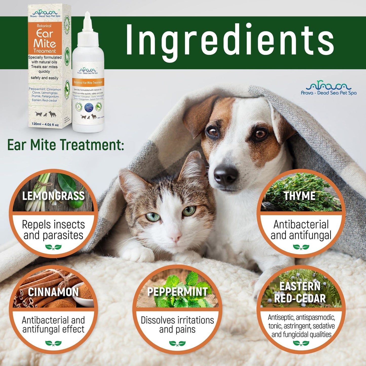 Natural Ear Mite Treatment for Dogs and Cats