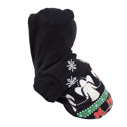 Pet Life -  Angel Pattern Lighted Holiday Hooded Sweater Costume for Small Dogs