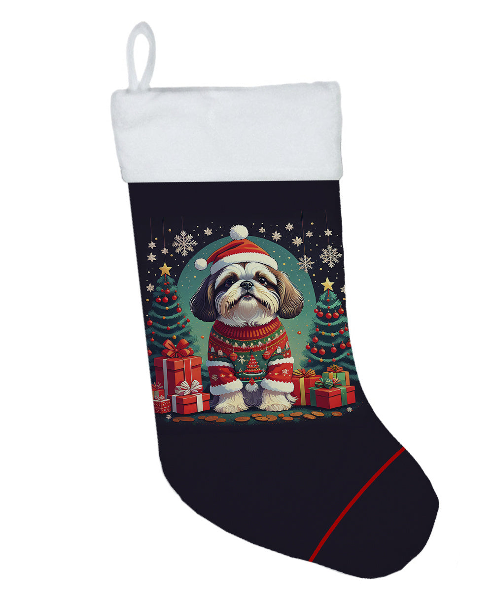 Shih Tzu - Christmas Holiday Stocking for Family Decorations