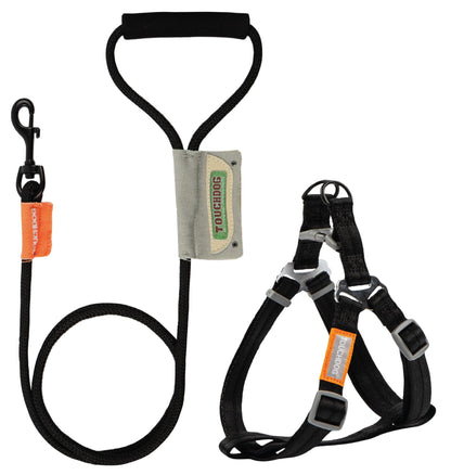 Touchdog - Macaron - 2-in-1 Durable Nylon Harness and Leash Set for Dogs