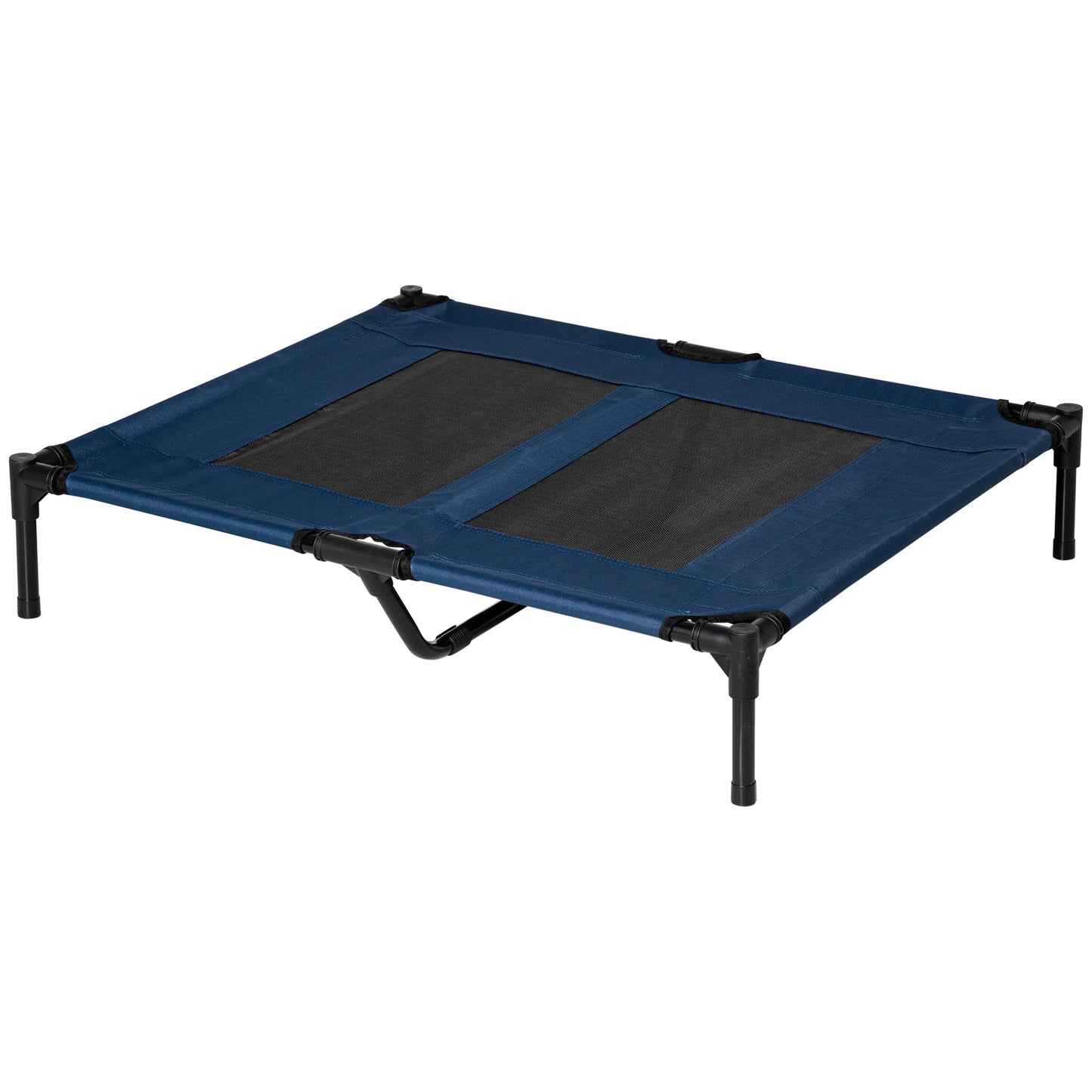 PawHut - Elevated Cooling Bed With Mesh Ventilation for Dogs - Blue 36" x 30"