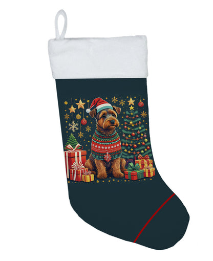 Welsh Terrier - Christmas Holiday Stocking for Family Decorations