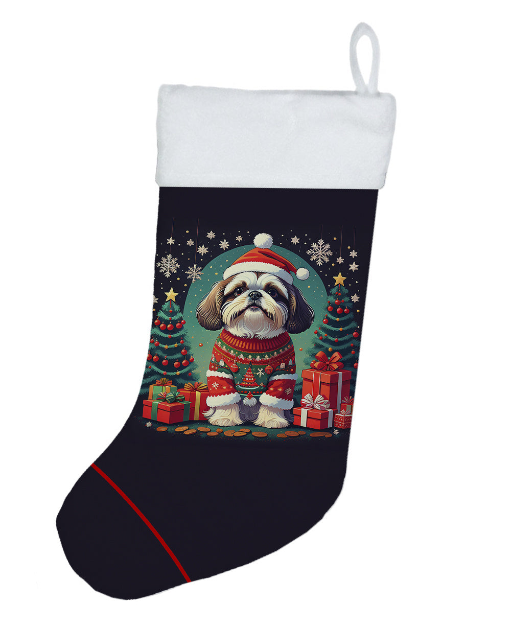 Shih Tzu - Christmas Holiday Stocking for Family Decorations