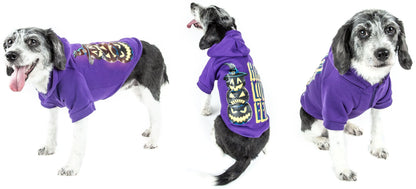 Pet Life - LED Lit Happy Halloween Jack'o Lantern Snowman Hoodie Sweater Costume for Dogs